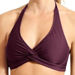 Athleta Tara Halter Bikini Top Wild Bloom